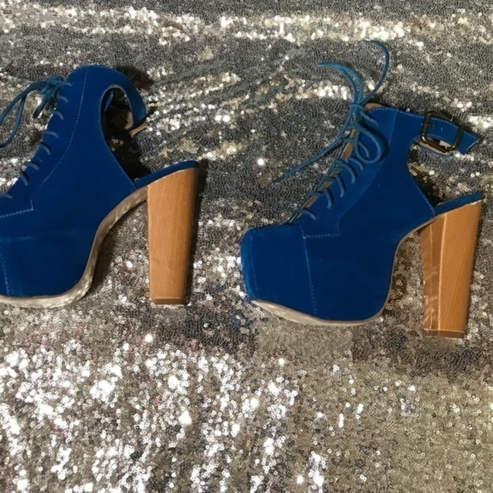 Platform Open Back Booties - image 3